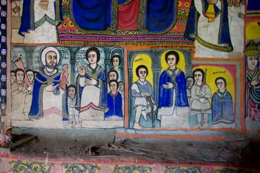 Église Debre Sina Maryam, Gorgora, Lac Tana, Éthiopie, Afrique